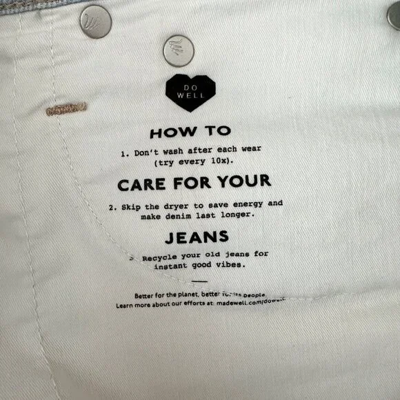 Madewell "The Mom Jean" Light Wash - Size 25 (0, 2, XS) (Like New) - Picture 9 of 9